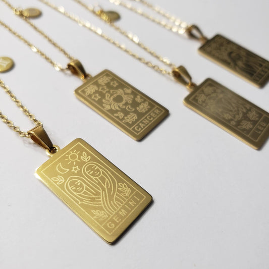 Gold Zodiac Necklaces β¨ π/$ππ