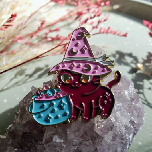 Witchy Kitty Pin