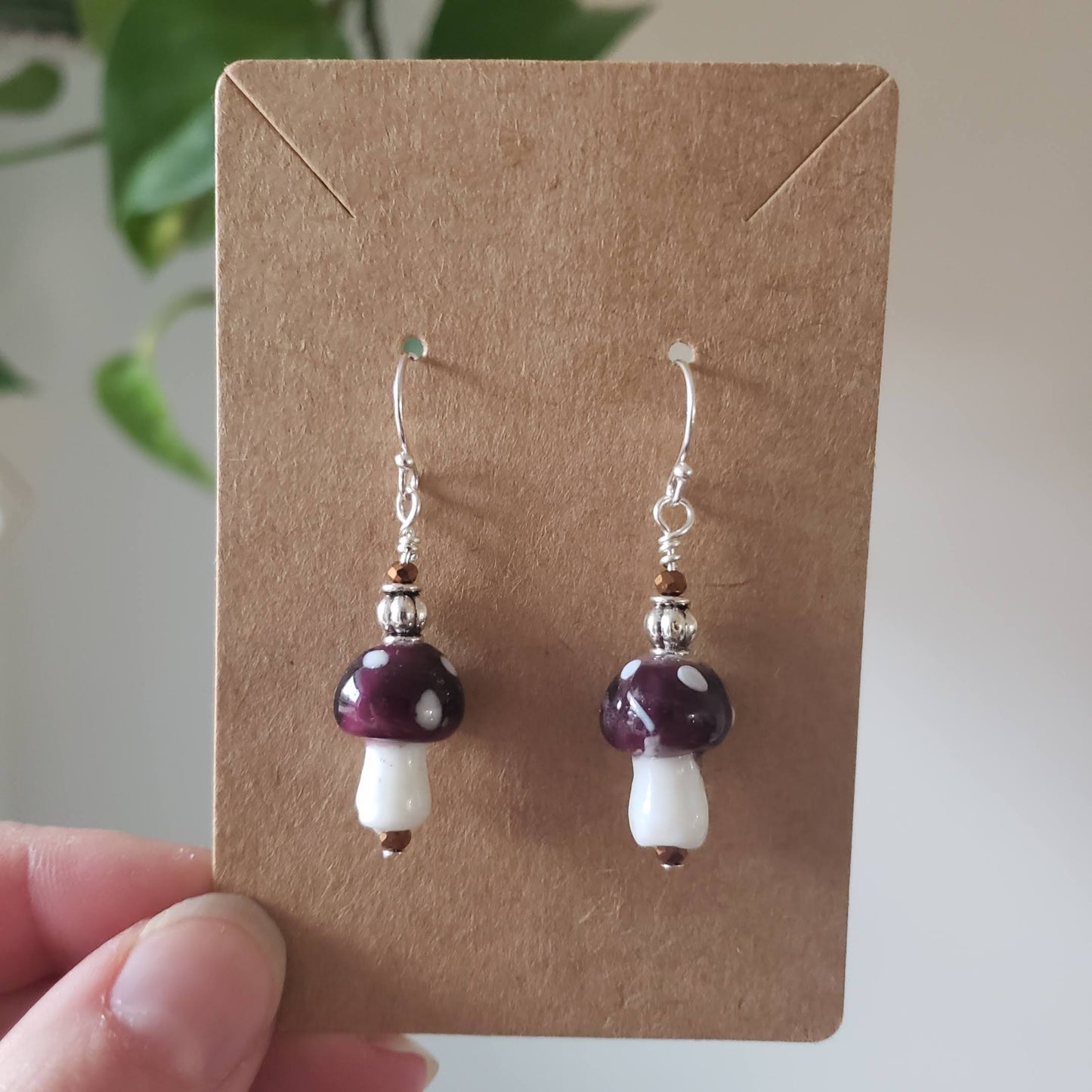 Simple Silver Mushroom Earrings 🍄 𝟚/$𝟛𝟘