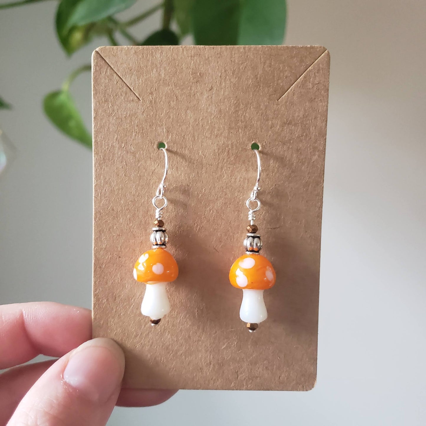 Simple Silver Mushroom Earrings 🍄 𝟚/$𝟛𝟘