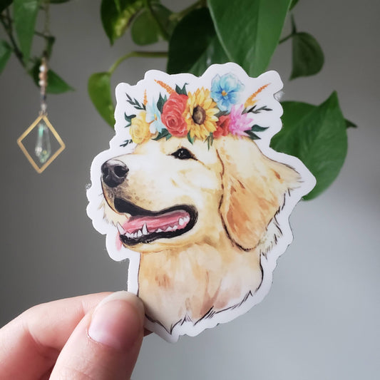 Golden Retriever Dog Sticker