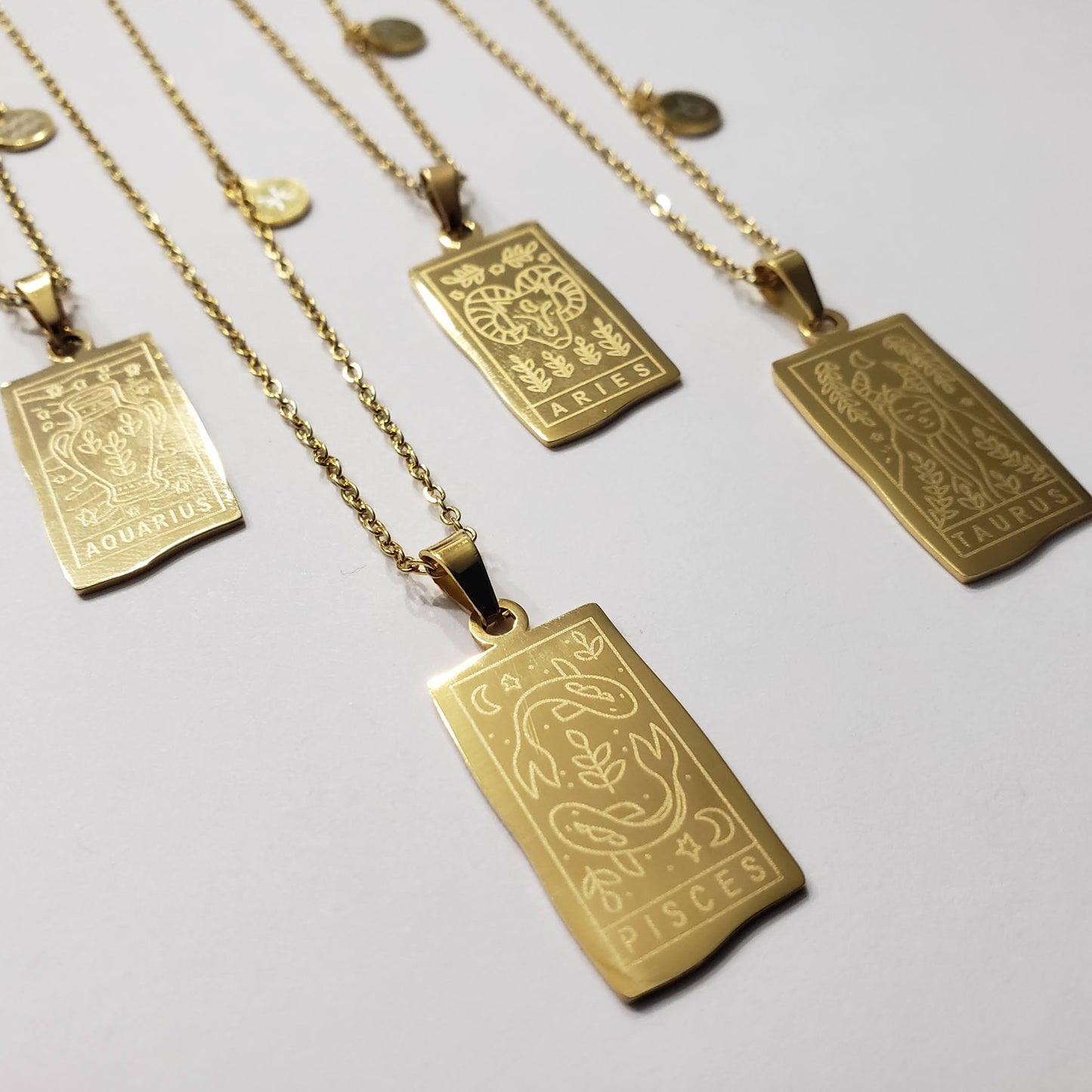 Gold Zodiac Necklaces ✨ 𝟚/$𝟚𝟚