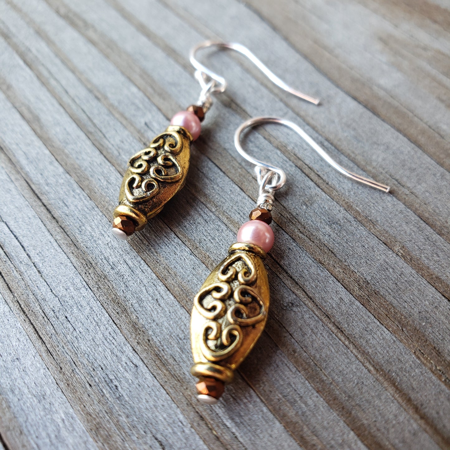 Silver & Gold Valentine's Day Earrings