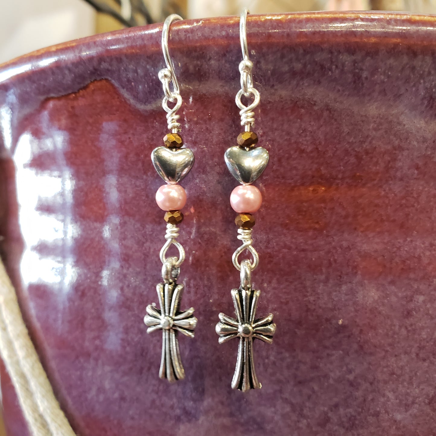 Cross My Heart Earrings