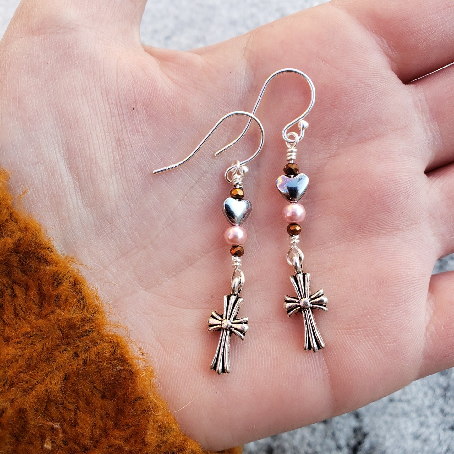 Cross My Heart Earrings