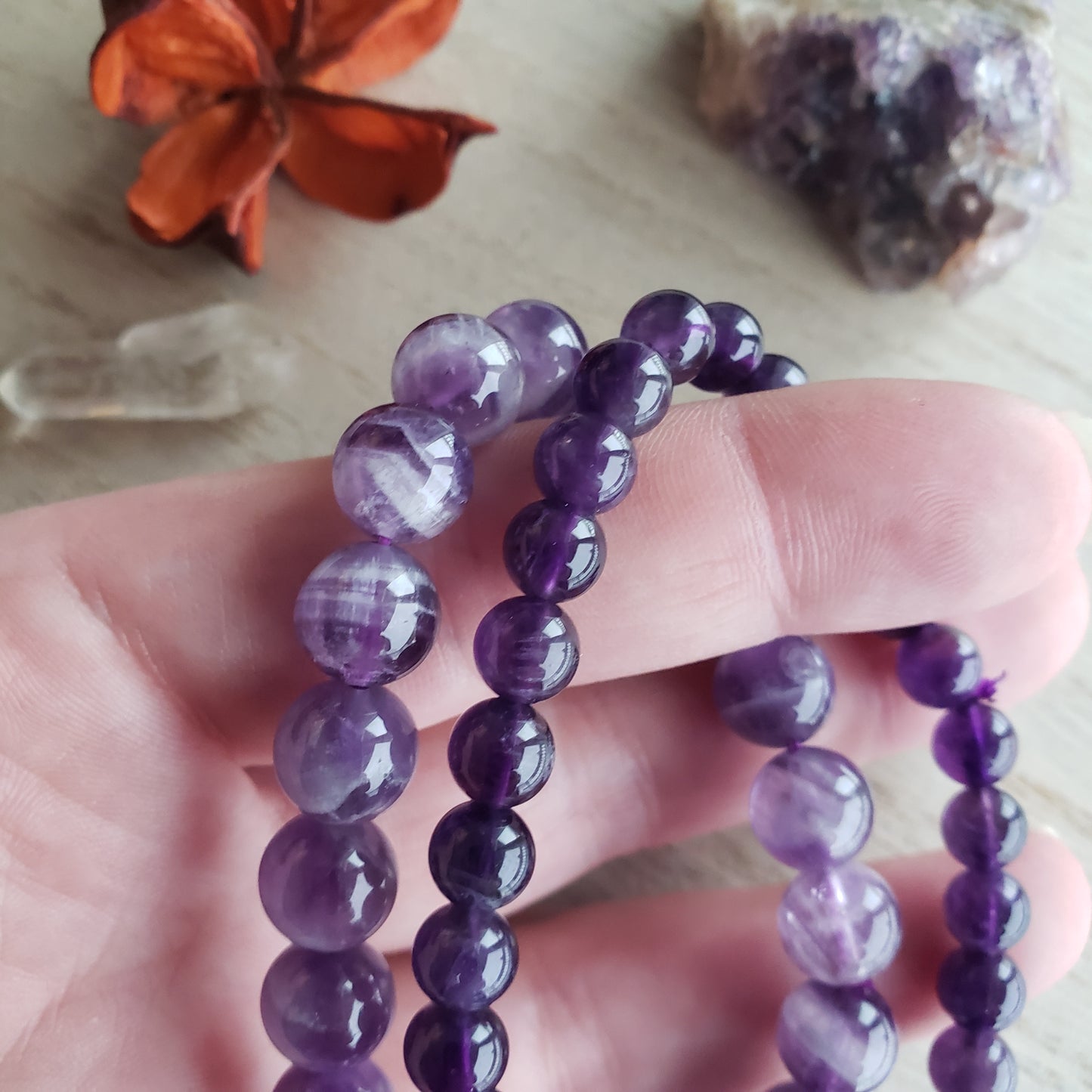 Amethyst Stretchy Bracelet