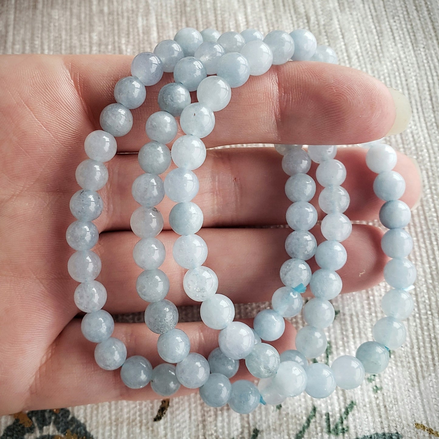 Aquamarine Stretchy Bracelet