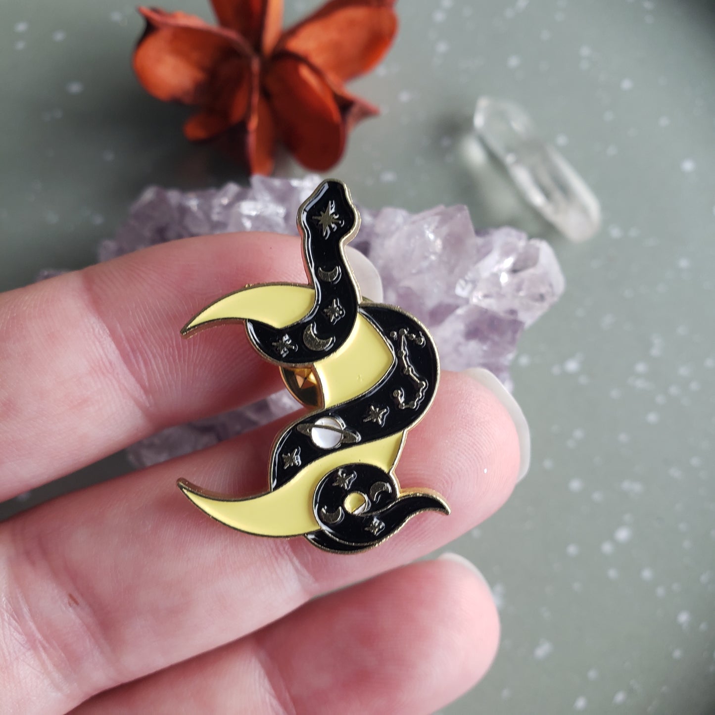 Lunar Serpent Pin