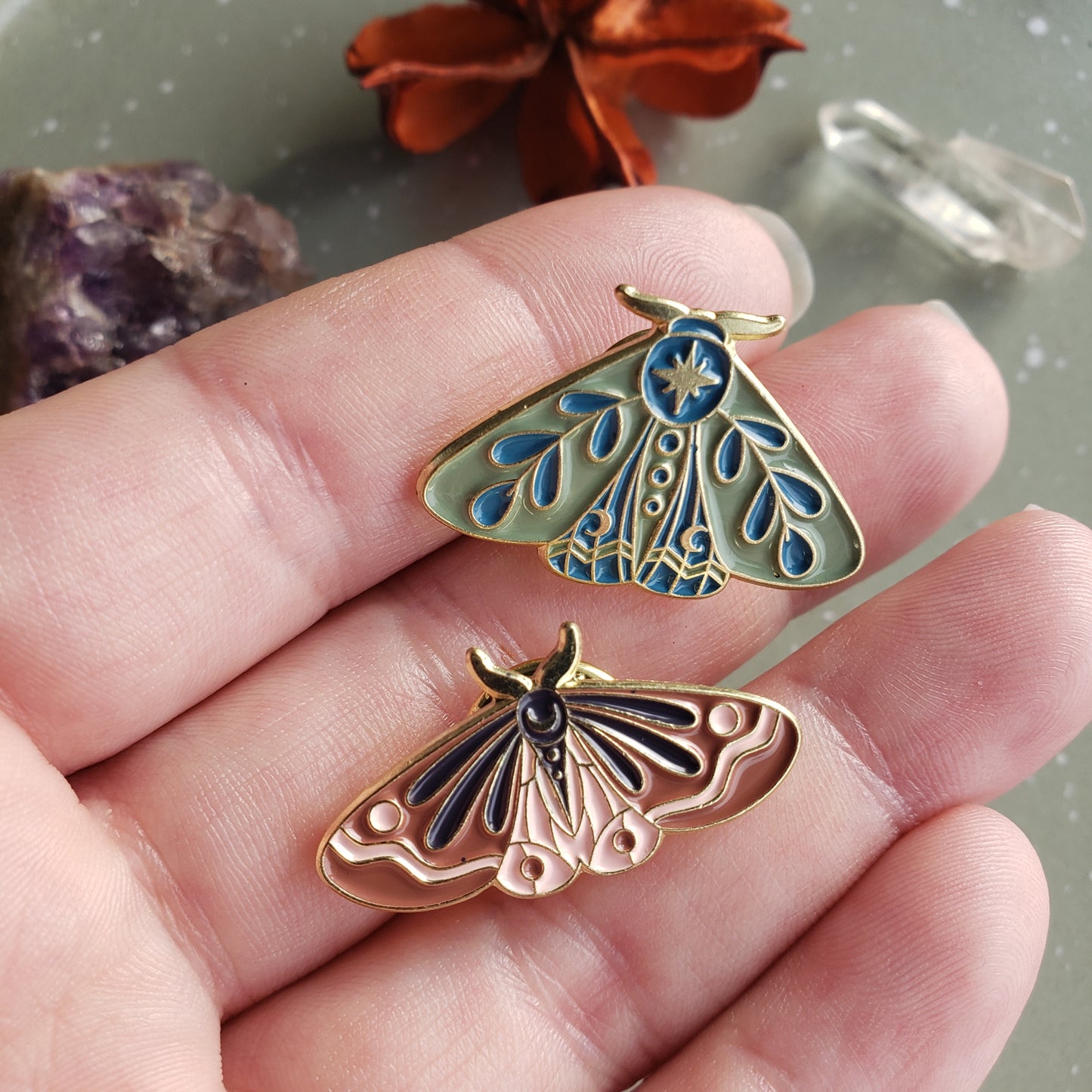 Marvelous Moth Pins