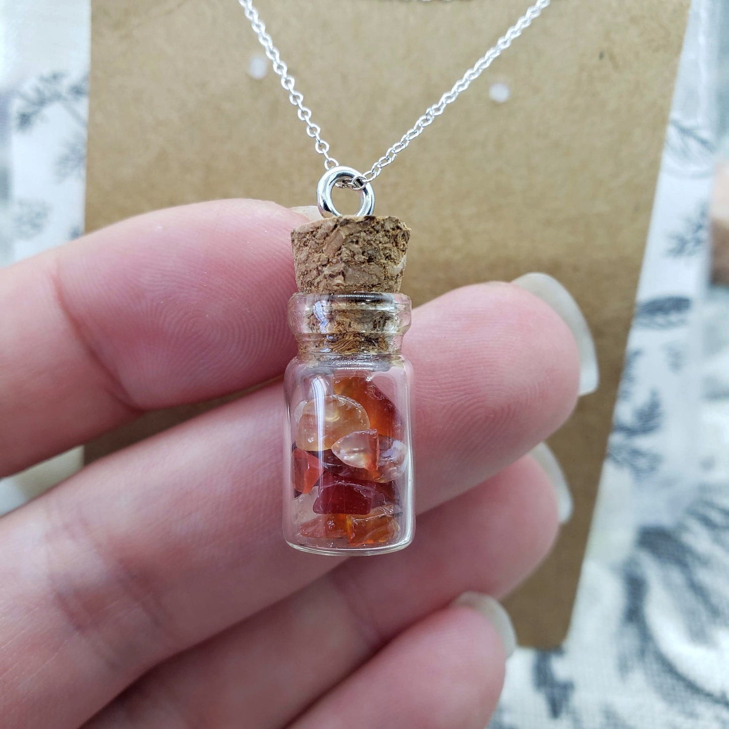 Dainty Carnelian Necklace