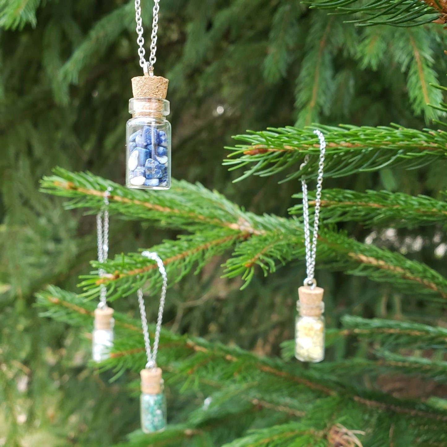 Mini Crystal Chip Ornaments 🎄