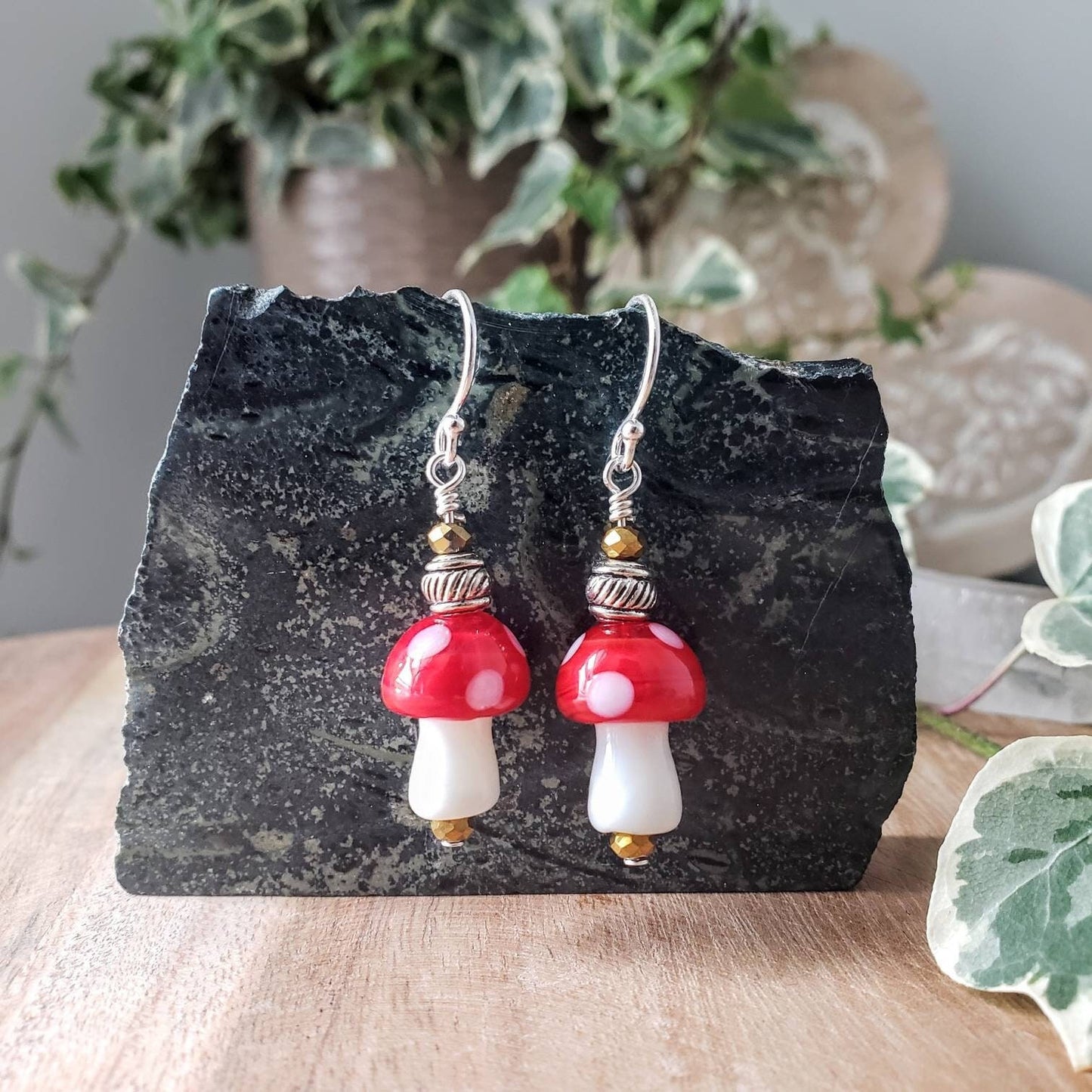 Simple Silver Mushroom Earrings 🍄 𝟚/$𝟛𝟘